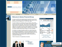 Tablet Screenshot of gainesfinancialgroup.com